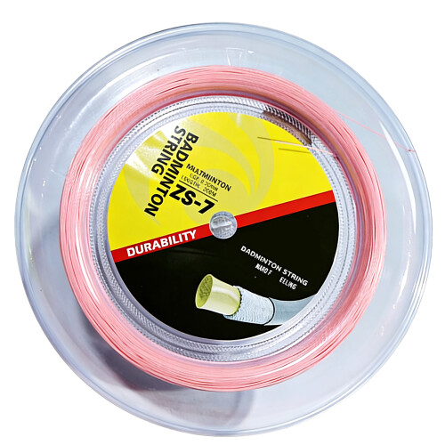 Professionele badmintonsnaar, 200 m lengte,-roze