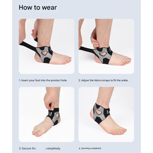 Professional Ankle Support Brace for-XL grayish white 2