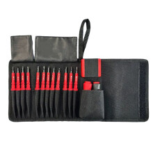 Electrician Multifunctional Insulated Screwdriver Set 15 in 1 Pressure-Resistant and Flat Plum Screwdriver