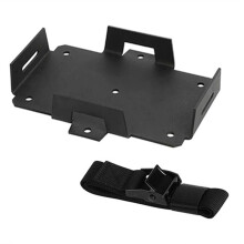 Small Battery Tray Fit 12V-6V / 6AH 7AH 8AH 9AH 12AH 15AH Batteries and More, Adjustable Hold-Down Strap Battery Mount