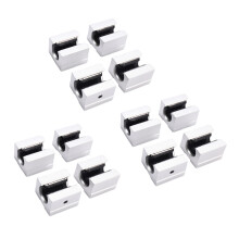 12 x SBR12UU 12mm Aluminum Linear Motion Router Bearing Block, Silver