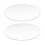 2X Transparent 3mm Thick Mirror Acrylic Round Disc Diámetro:60mm 1