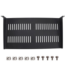 1U Server Rack Mount Shelf Vented Cantilever Tray for 19Inch Network Equipment Rack & Cabinet