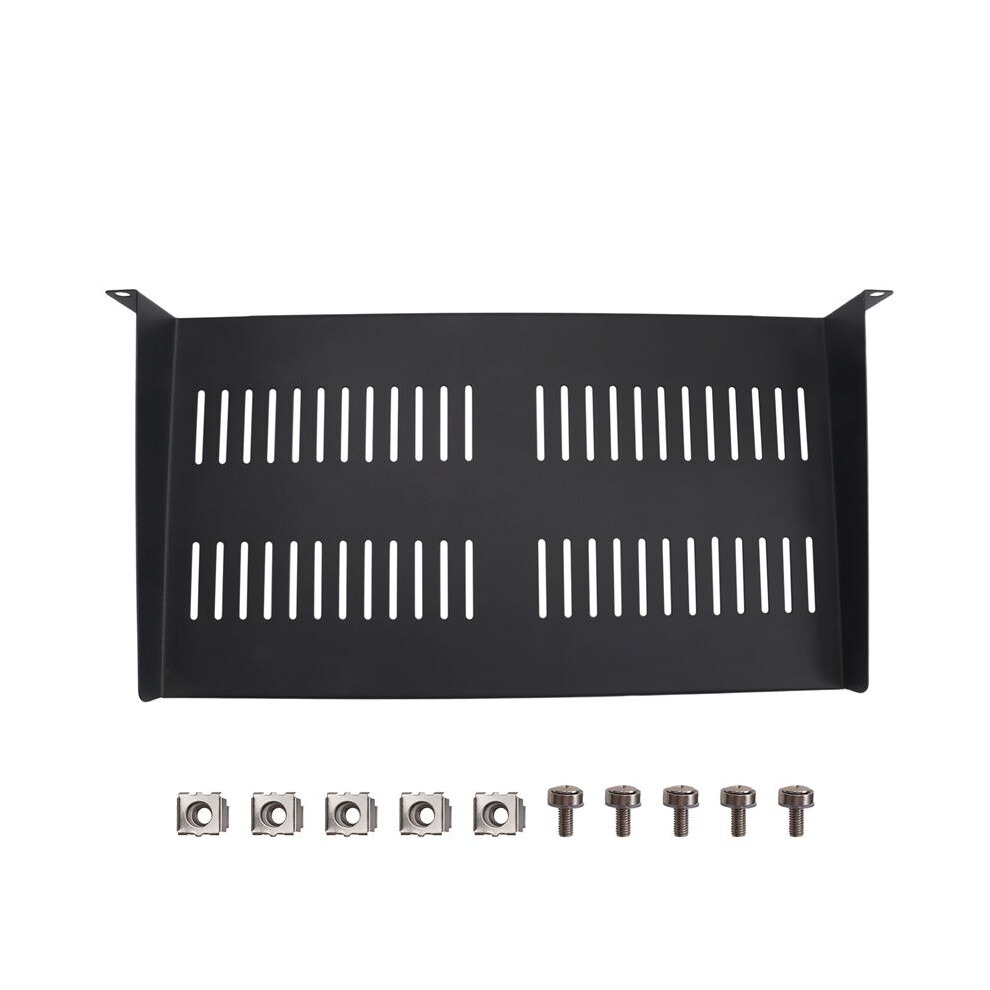 1U Server Rack Mount Shelf Vented Cantilever Tray For 19Inch Network Equipment Rack & Cabinet 4712129012647
