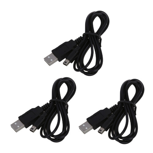 3X Load Game Machine for   XL, LL, 3DS USB Cable Charger