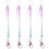 4X Lobster Hook   Spring Stretchy Coil Keyring Keychain Strap Rope Cord 1