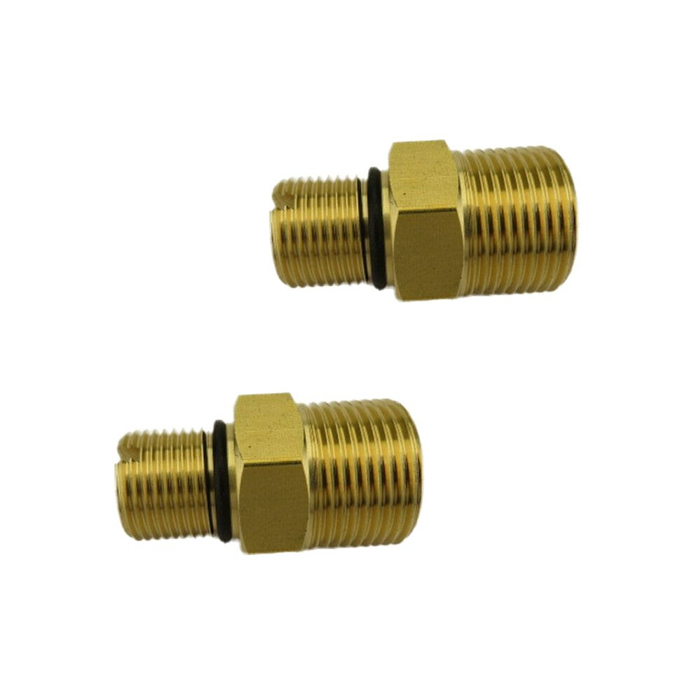 2 Pcs 7106686 Outlet Connector For Gas Powered Pressure Washer Pumps, G3/8 To M22 Male 6033987316042