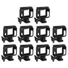 10X Frame for Hero (2018) / 6 / 5 Housing Border Protective Shell with Quick Pull Movable Socket and Screw (Black)