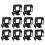 10X Frame for  Hero (2018) / 6 / 5 Housing Border Protective Shell with Quick Pull Movable Socket and Screw (Black) 1