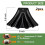 2PCS Gutter Downspout Diverter, Gutter Downspout Extensions for Rainwater Dispersal, Rain Gutter Disperser Black 6