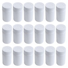 Bouteilles de MéDicament Vides en Plastique Pilule Support de Conteneur de Tablette 9Pcs Blanc