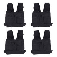 4X Radio Walkie Talkie Chest Pocket Harness Bags Pack Backpack Holster Two W