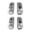 2X Gehäuse Schale Transparenter Gehäuse Deckel für   NS Controller 2
