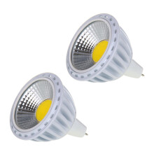 2X GU5,3/MR16 6W COB LED Lampe Lumiere de Tache Ampoule Lampes 420LM 603000K Blanc Chaud 12V