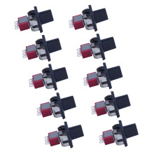 10X AC 250V/3A 125V/5A Momentary SPDT 3 Positions Toggle T80-R