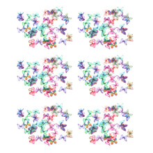 300Pcs Gradient Color Organza Fabric Butterfly Appliques 38mm Translucent Chiffon Butterfly, Doll Embellishment