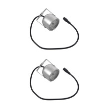 2X 48 LED IR Infrarot Scheinwerfer Nachtsicht Ueberwachungskamera CCTV Kamera DC12V Silber
