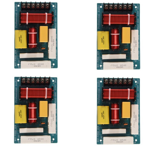 4X 200W Speaker Crossover 2 Way High-Low 8 Ohm Frequency Divider for 10 Inch Speaker