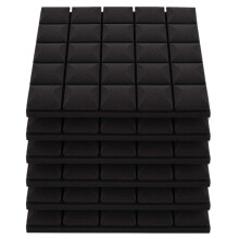 6 Pezzi Pannello nel Schiuma Fonoassorbente, Pannello un Cuneo, per Studio Casa Parete Soffitto Schiuma Fonoassorbente, Design un Fungo un 25 Blocchi
