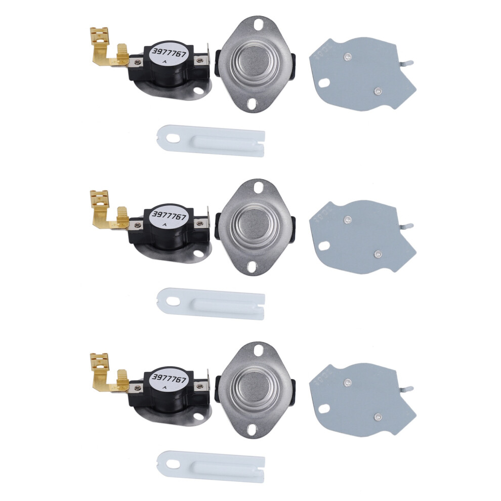 12X Dryer Replacement Kit 3387134 High-Limit Thermostat 3392519 Dryer Thermal Fuse 3977393 Thermal Cut-Off 6032124007904