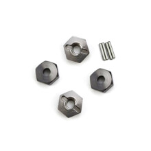 Adattatore Esagonale per Mozzo Ruota Combinatore da 12 Mm per MN86K MN86KS MN86 MN86S MN G500 1/12 RC Accessori per Ricambi Auto, Colore Titanio