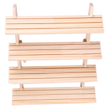 Log Ring Display Rack Flerlager ÖRhäNge ÖRhäNge Display Rack SmyckesstäLl Avtagbar öRhäNge Kort SmyckesstäLl 4
