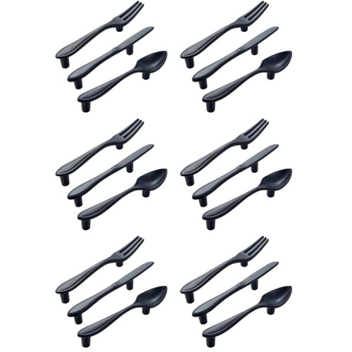 Griff Tuer Griff Kochen Hat 18 Griffe - Schwarz