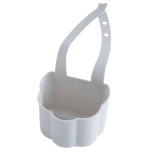 Zlew-PółKa do Przechowywania w Kuchni Kosz WisząCy MydłO Przyssawka Uchwyt łAzienkowy GąBka Organizer do Domu Umyć Kran Worek Szary