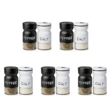 10X Conjunto de Saleiros e Pimenteiros de Fazenda com Tampas AjustáVeis, DecoraçãO Moderna de Cozinha Campestre, Conjunto de Agitador Fofo