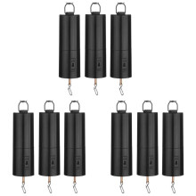 Hanging Black Rotating Motor for Spinner and Wind Chime Garden Decoration Accessories, Not Including Battery 9 Pack