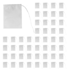 2000 Stücke Einweg Tee Filterbeutel Leere Baumwolle Kordelzug Dichtung Teebeutel für Loses Blatt Blau Grün (3,54 X 2,75 Zoll)