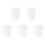 5X Measuring Jug 250mL Graduated Beaker Clear White Plastic Cup 1