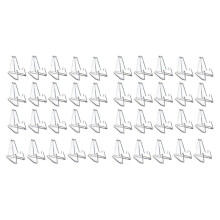 40Pcs Clear Acrylic Coin Display Stand Holders Small Easel Rack Card Commemorative Challenge Coin Capsule Holder Support