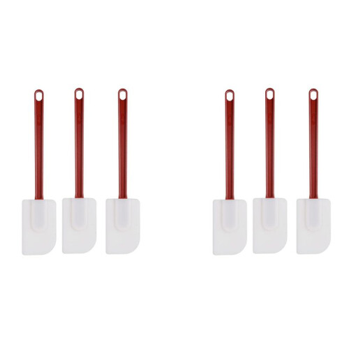 6Pack EspáTulas de Silicone Resistente Ao Calor, EspáTula de Silicone, EspáTula de Raspador de Borracha 10 Polegadas, Uso de Cozinha A