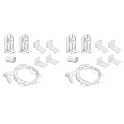 2X Replacement Roller Blind No Drilling17 mm Roller Blind Holder Window Double Roller Blind Clamp Holder Chain Hoist