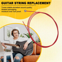 6Pcs/Set Acoustic Guitar String Replacement Steel String for Musical Instruments Electric Bass Guitar Accessory