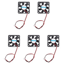 5 Pcs 50mm x 50mm x 10mm 5010 12V 0.1A 2Pin Brushless Cooling Fan