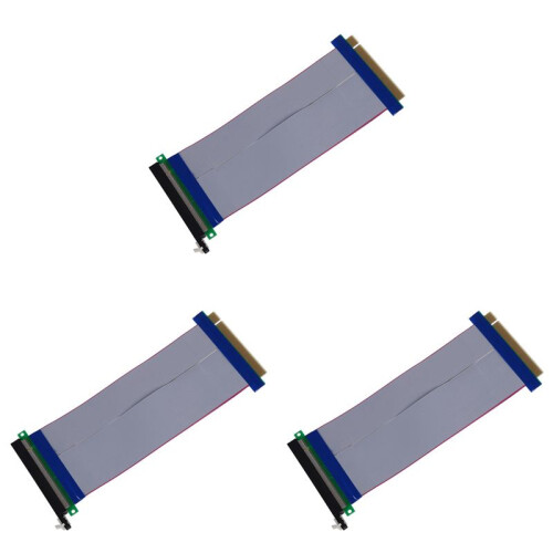 3X Cavo Prolunga Riser Card PCI-E 16 X