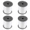 4 Rol Ballonlint 225M 5Mm voor Bruiloftsfeest (Wit) 1