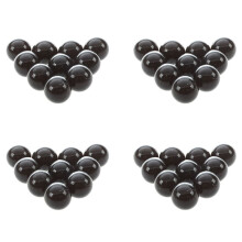 40 Pcs Marbles 16mm Glass Marbles Knicker Glass Balls Decoration Color Nuggets Toy Black