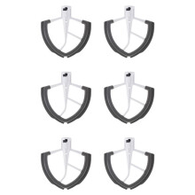 6X Flex Beater for Bowl-Lift Stand Mixer - 6 Quart Dough Mixing Paddle with Flexible Silicone Edges