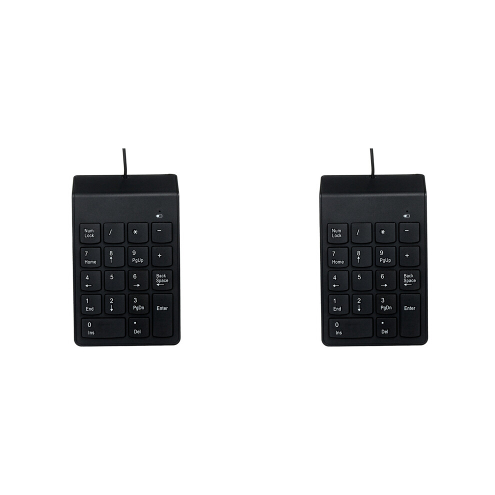 Photos - Laptop Bag 2X Wired Numeric Keyboard Keypad Number 18 Keys USB Cable for Laptop Work From Home