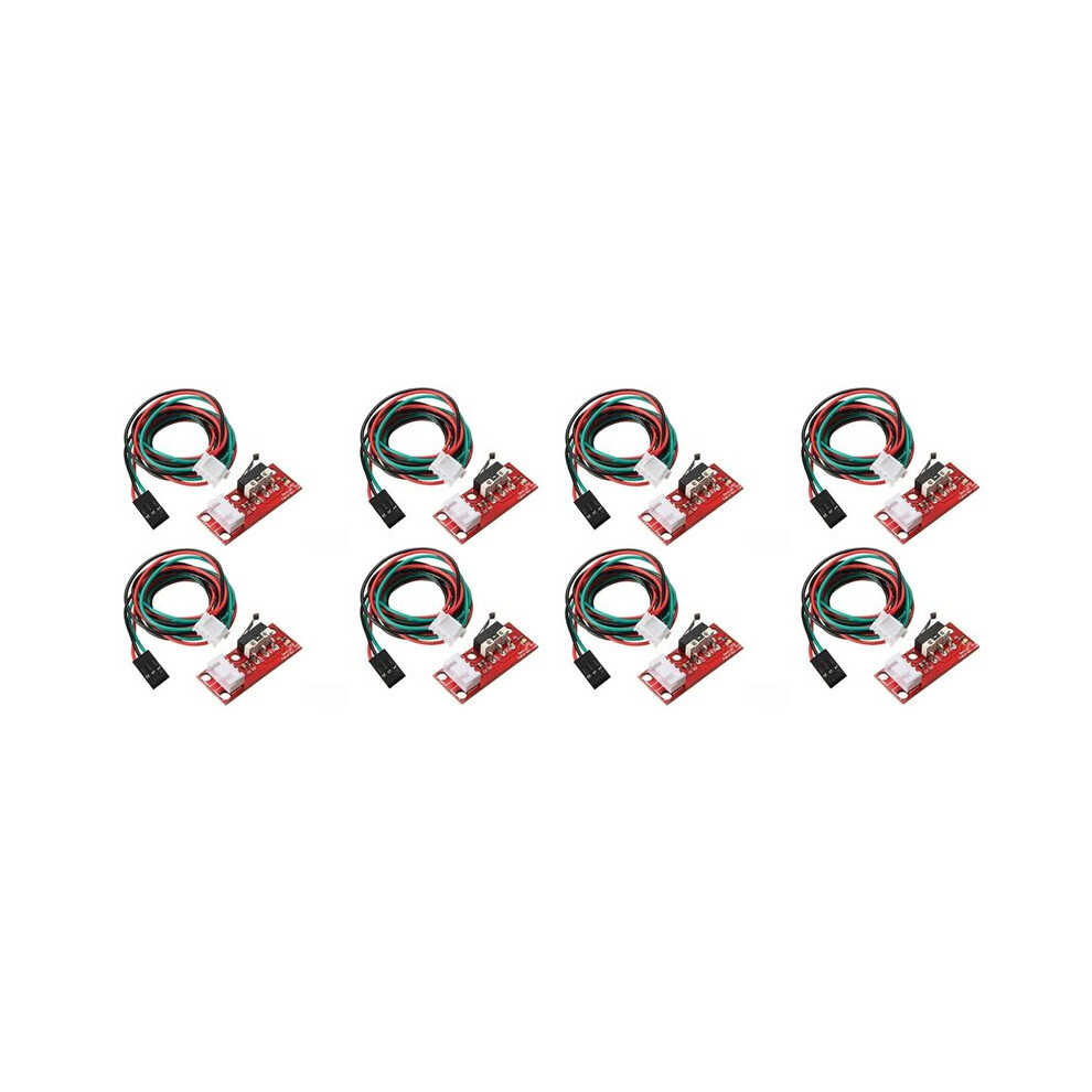 Photos - Printer Part Jojomino 8Pcs 3D Printer Endstop Mechanical Control Panel Parts Limit RAMPS 1.4 with 3-Pin 70cm Connecting Cable 