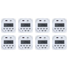 8X 12V Digitale LCD Power Programmierbare Timer Zeitschaltrelais 16A Ampere