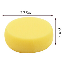 30Pcs Round Synthetic Artist Paint Sponge Sponges for Painting Pottery Watercolor Art Sponges Yellow 2.75Inch