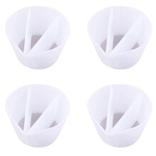 4X Bicchieri Riutilizzabili un 3 Canali per Miscelare Colori Divisi per Vernici, Strumenti di Pittura per Colata di Resina Accessori per il Disegno