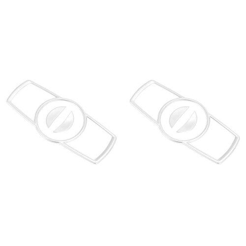 2X Car Interior Headlight  Light  Button Decor Frame Trim Sticker for  5 Series F10 2011-2014