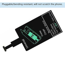 4X Wireless Charging Receiver Universal Fast Wireless Charger Adapter(for Micro-USB A)
