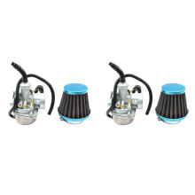 2X PZ19 Carburetor for Taotao 50Cc 70Cc 90Cc 110Cc 125Cc Dirt Bike ATV Scooter Moped with Air Fuel Filter