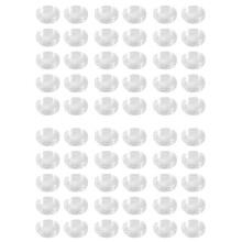 60 Pcs Small Round Transparent Plastic Coin Capsules Box 26mm